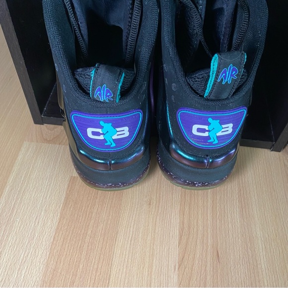 Nike shoes 9.5 men’s rare foamposite Charles Barkley eggplants Tiktok famous - Picture 3 of 5